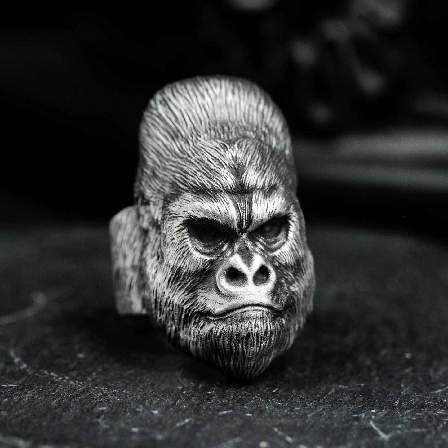 Gorilla King Ring - 925 Silver Handmade
