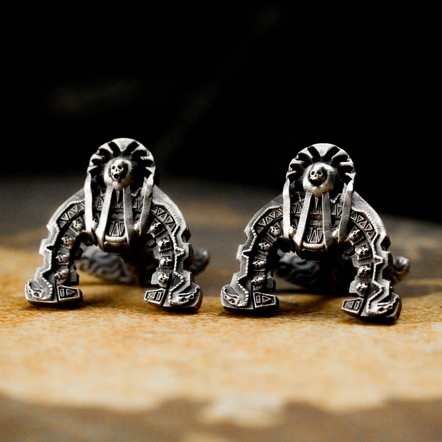 Maya Priestly Talisman Cufflinks - 925 Silver Handmade