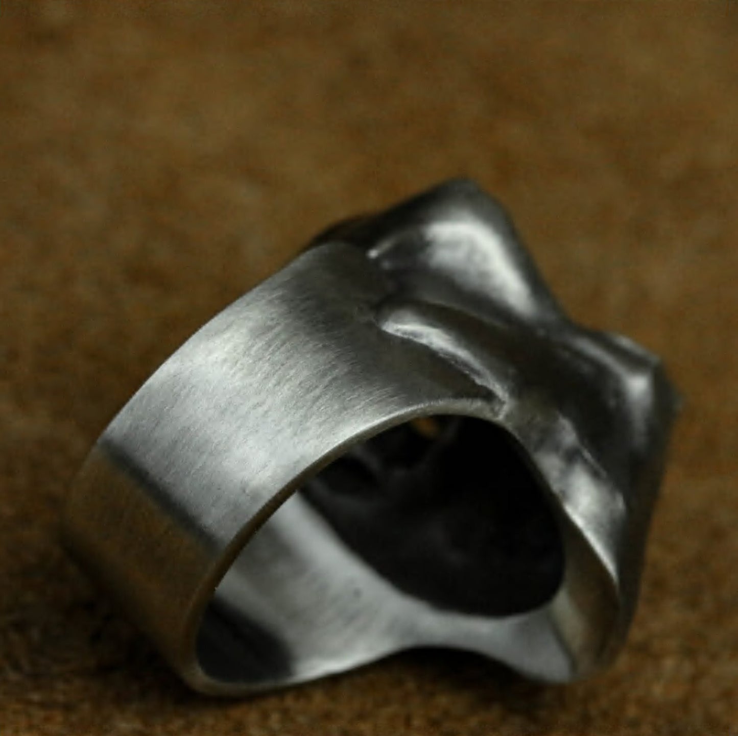 Hooded Skull Ring ¨C Handmade 925 Silver Grim Spirit Band