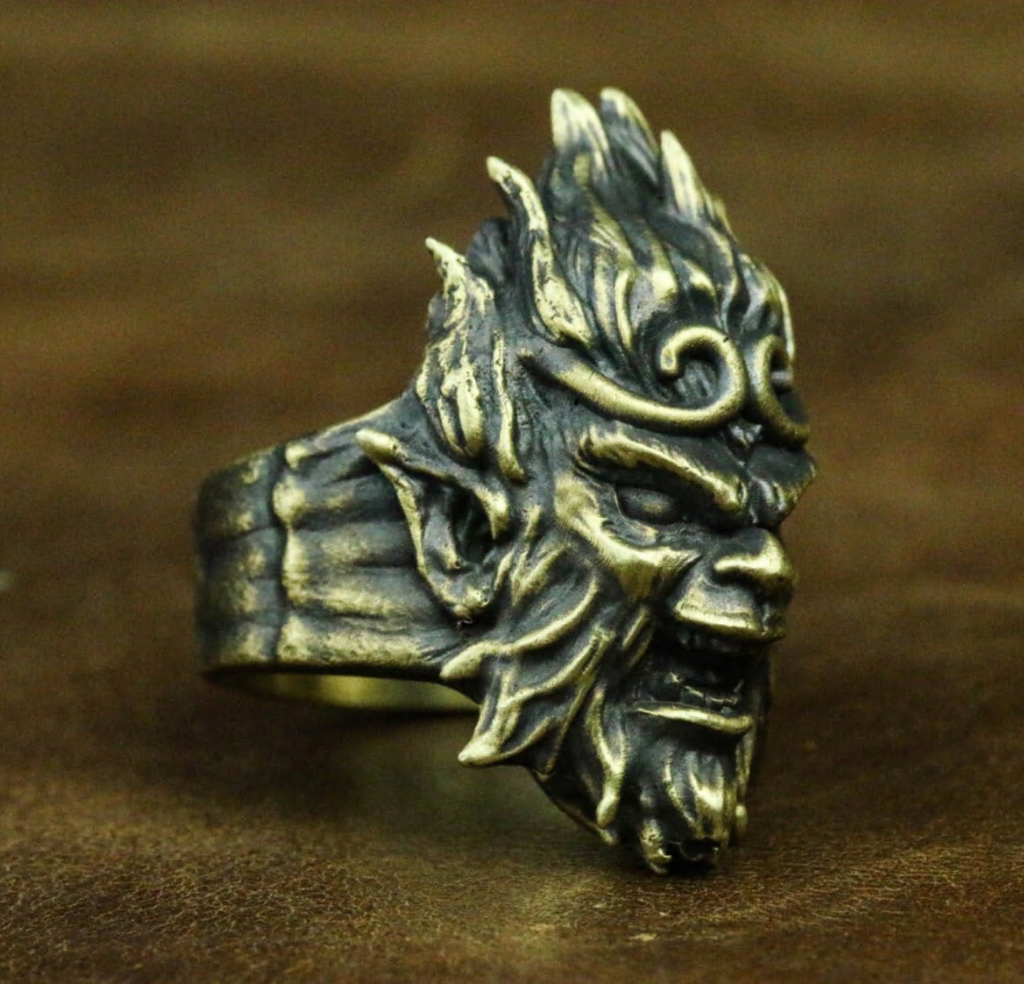 Playful Monkey Ring - 925 Sterling Silver Handmade