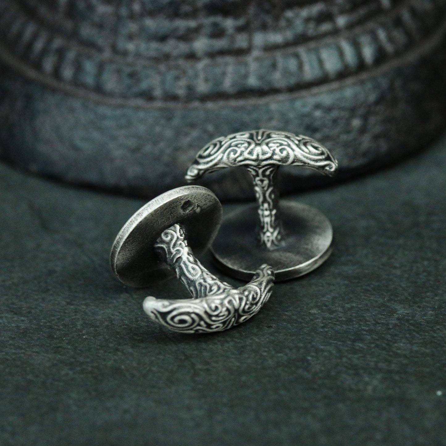 Anchor Cufflinks - 925 Silver Handmade Nautical Emblem
