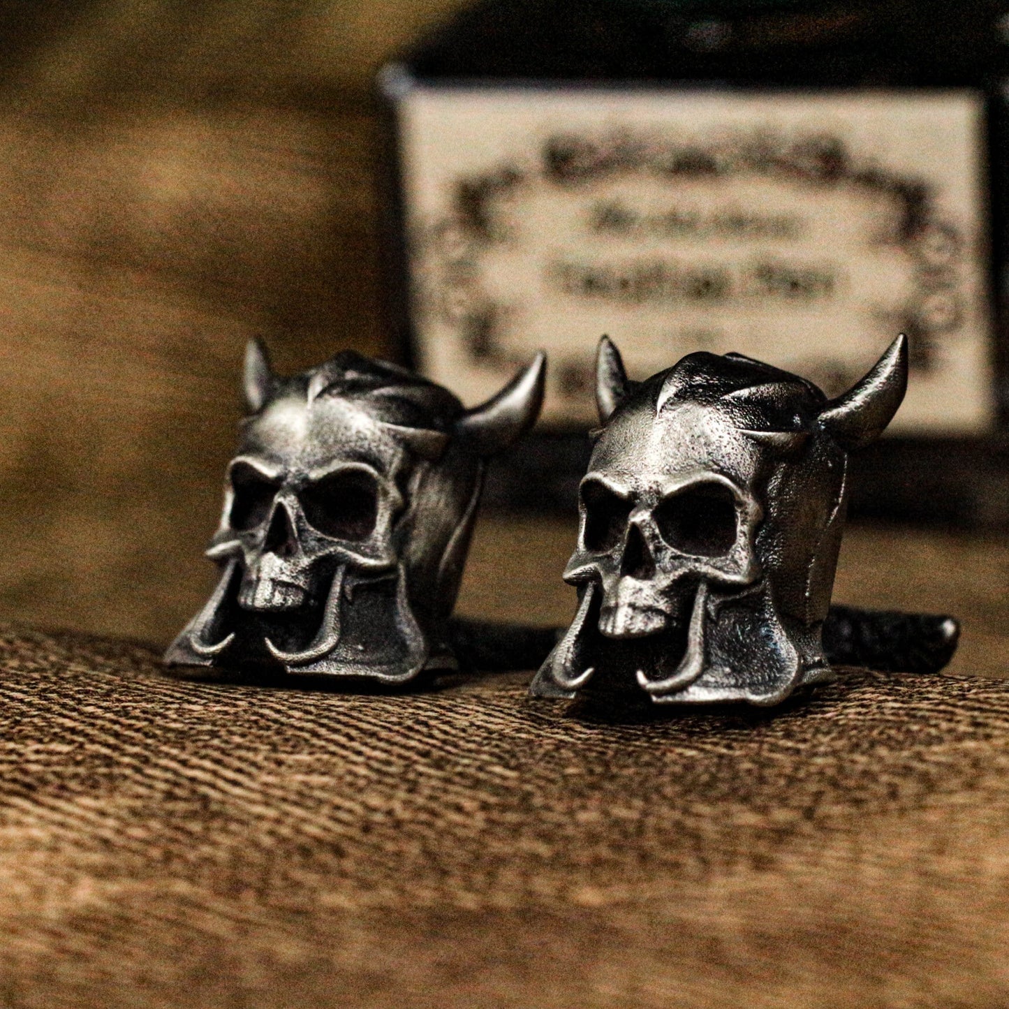 Toxic Skull Warrior Mask Cufflinks - 925 Silver Handmade
