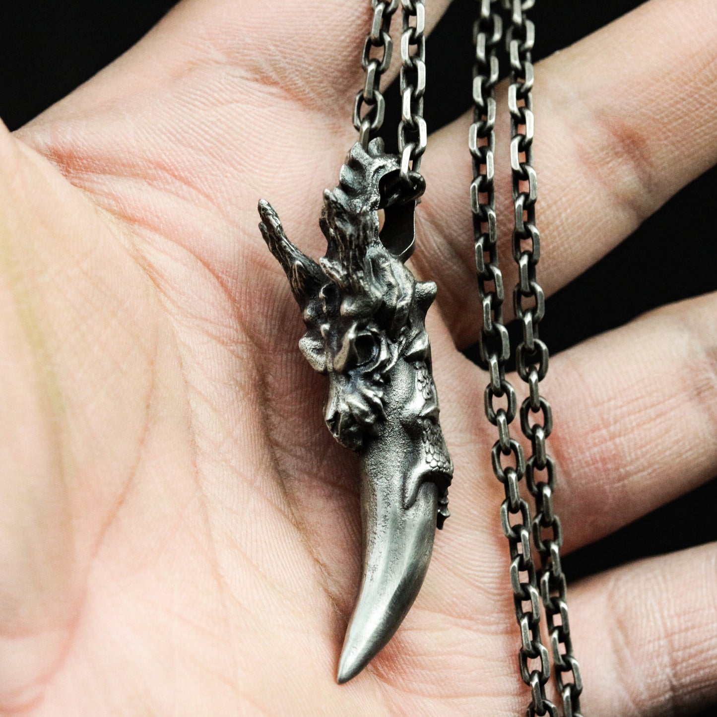 Dragon Fang Pendant ¨C 925 Sterling Silver Handmade
