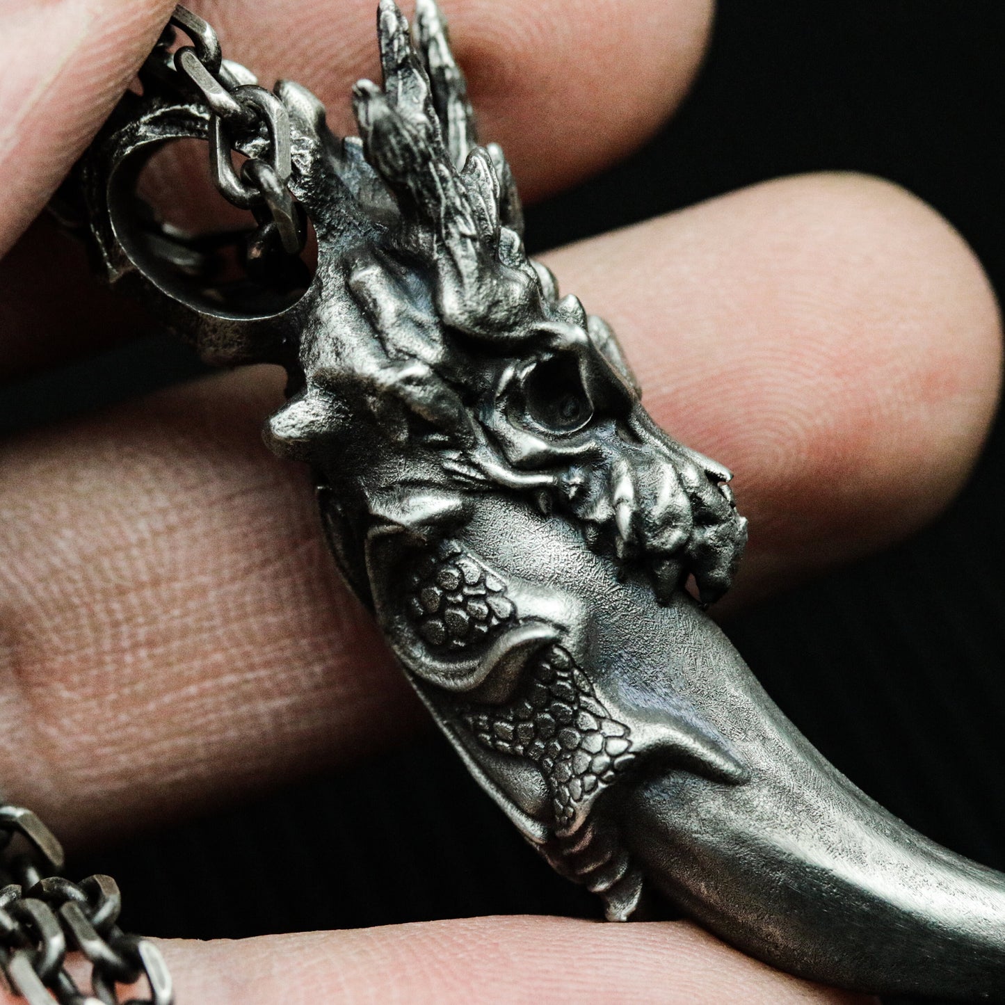 Dragon Fang Pendant ¨C 925 Sterling Silver Handmade