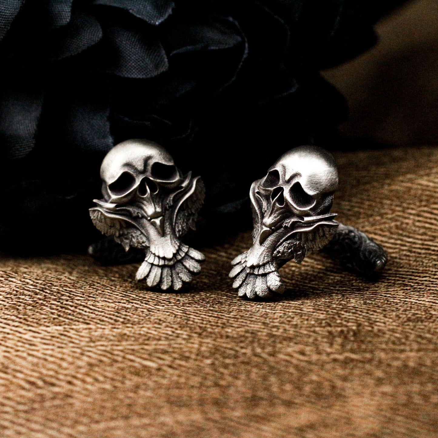 Owl Head Cufflinks - 925 Silver Handmade