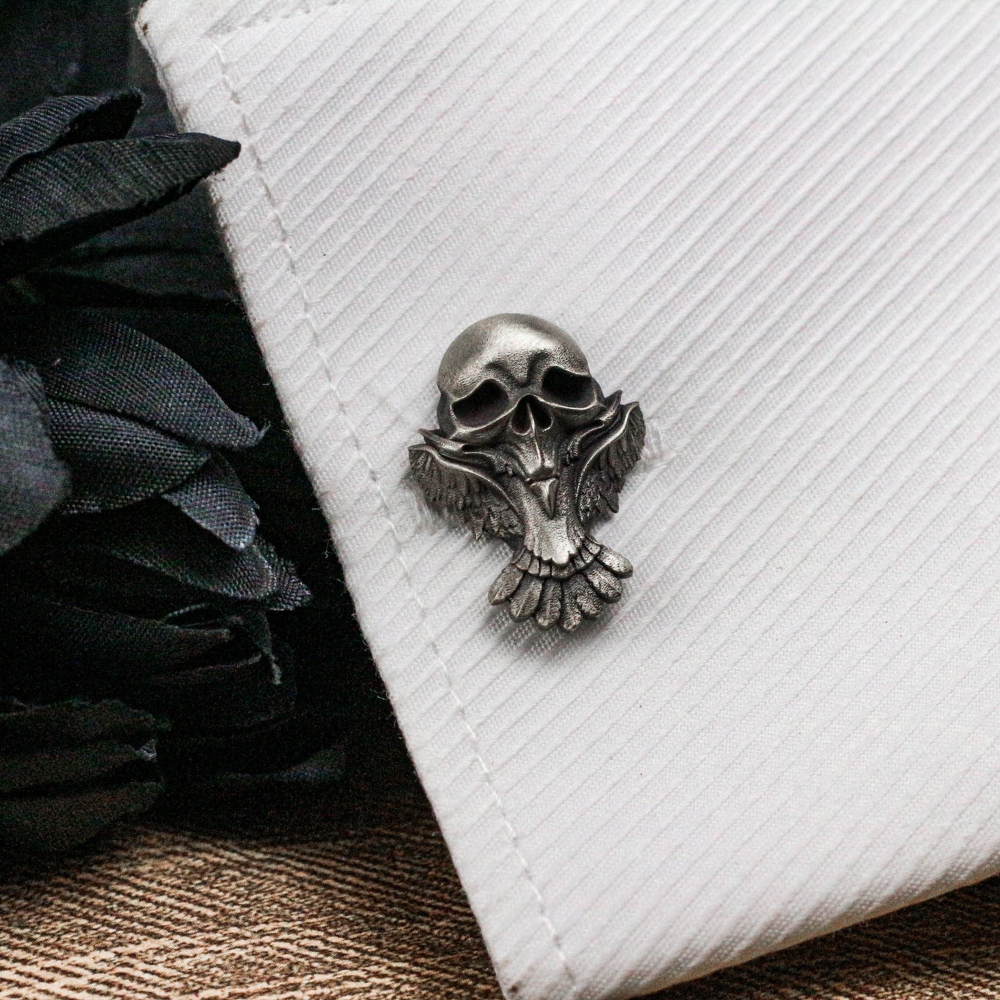 Owl Head Cufflinks - 925 Silver Handmade