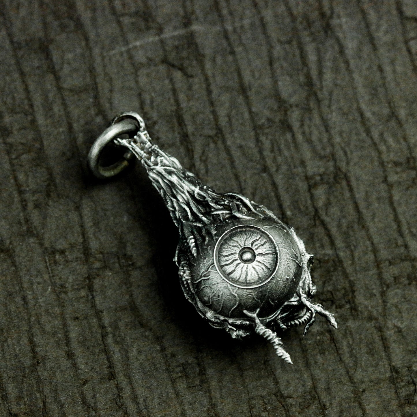 Bleeding Eyeball Pendant ¨C 925 Sterling Silver Handmade