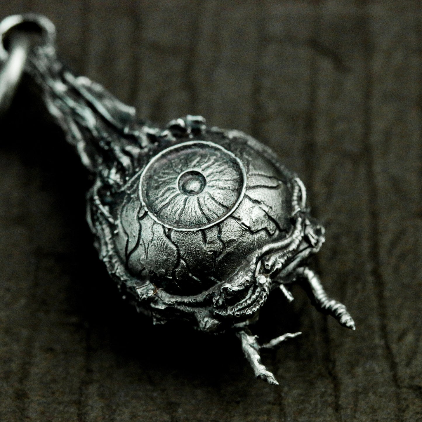 Bleeding Eyeball Pendant ¨C 925 Sterling Silver Handmade