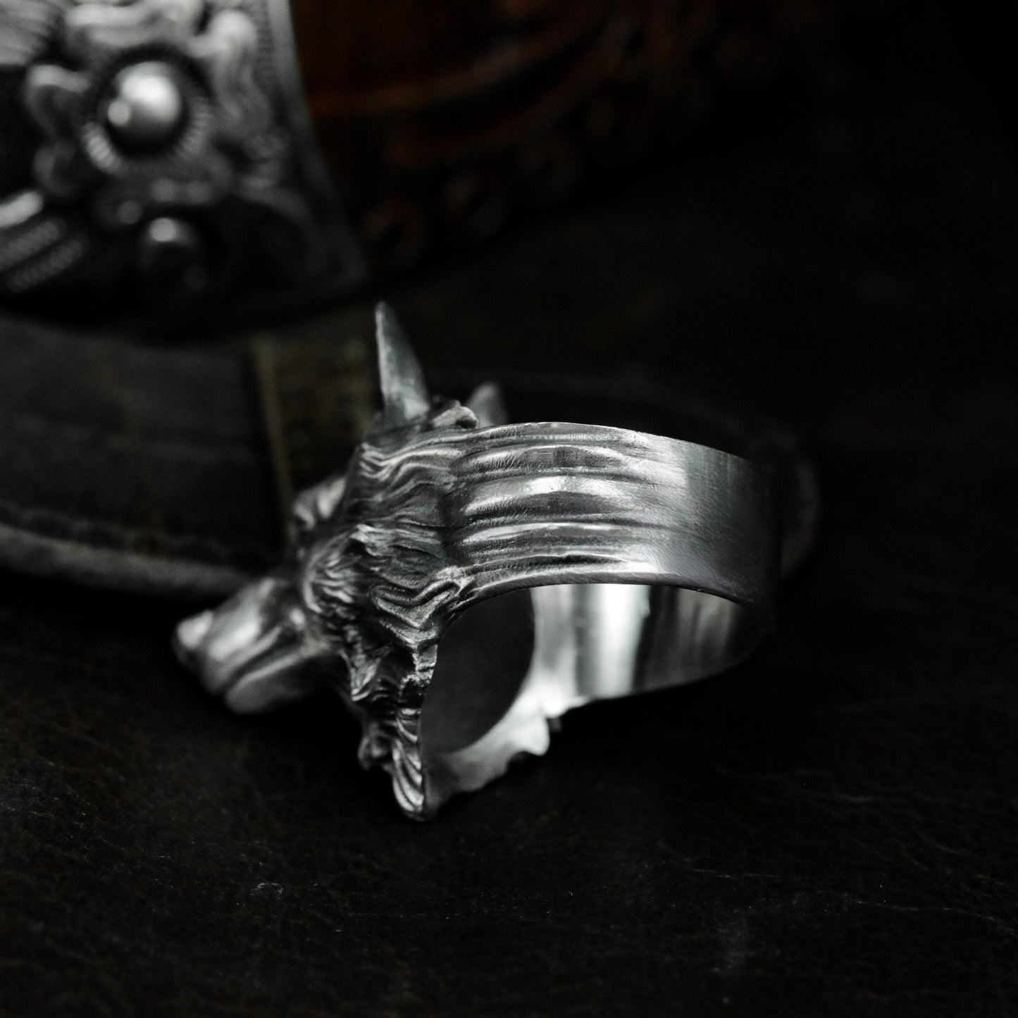 Wolf King Ring - 925 Silver Handmade