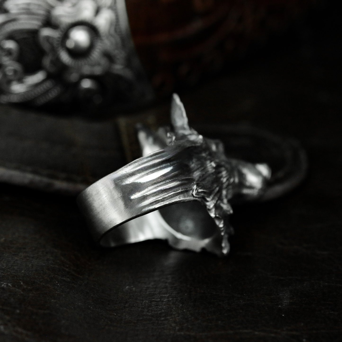Wolf King Ring - 925 Silver Handmade