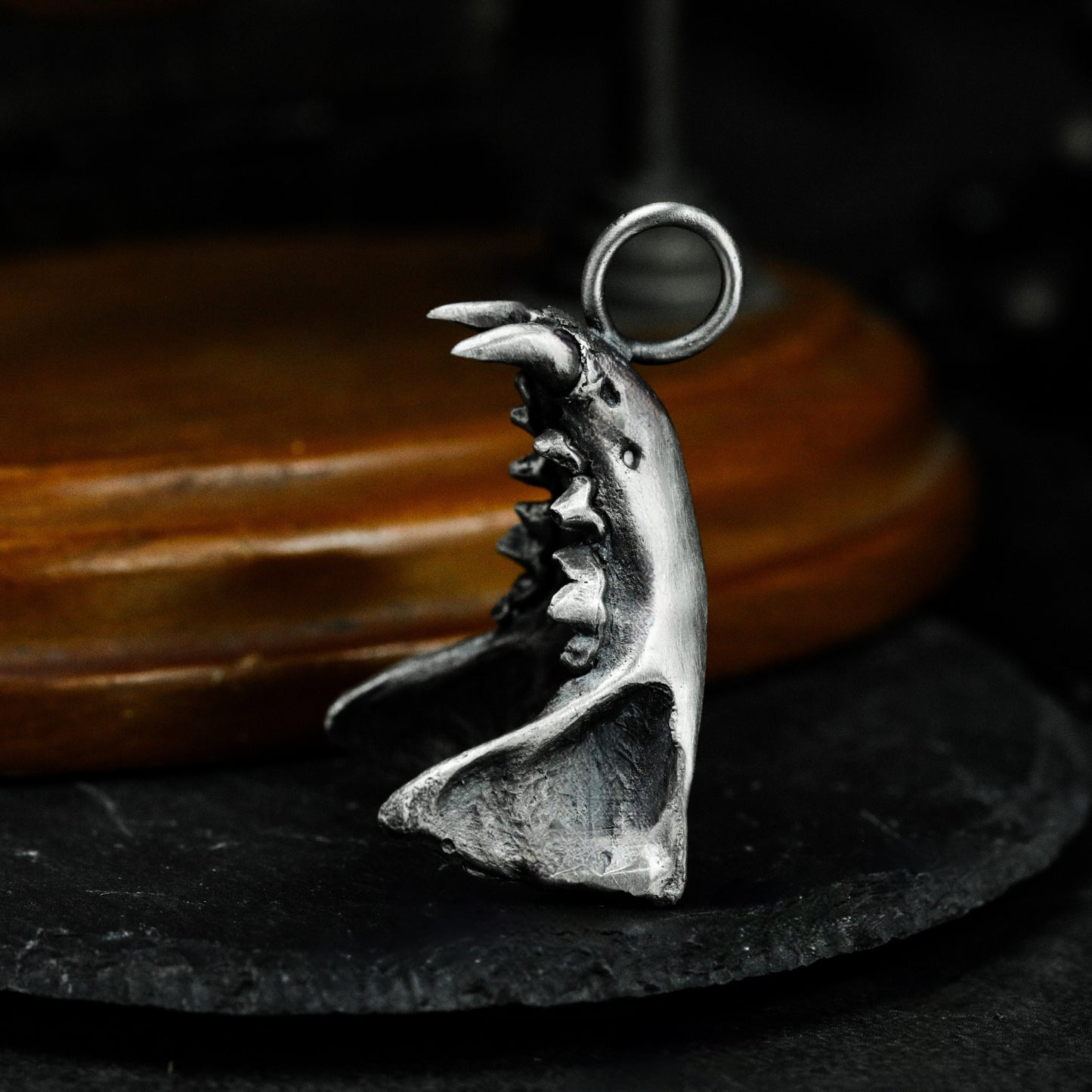 Fang Pendant - 925 Silver Handmade Savage Talisman