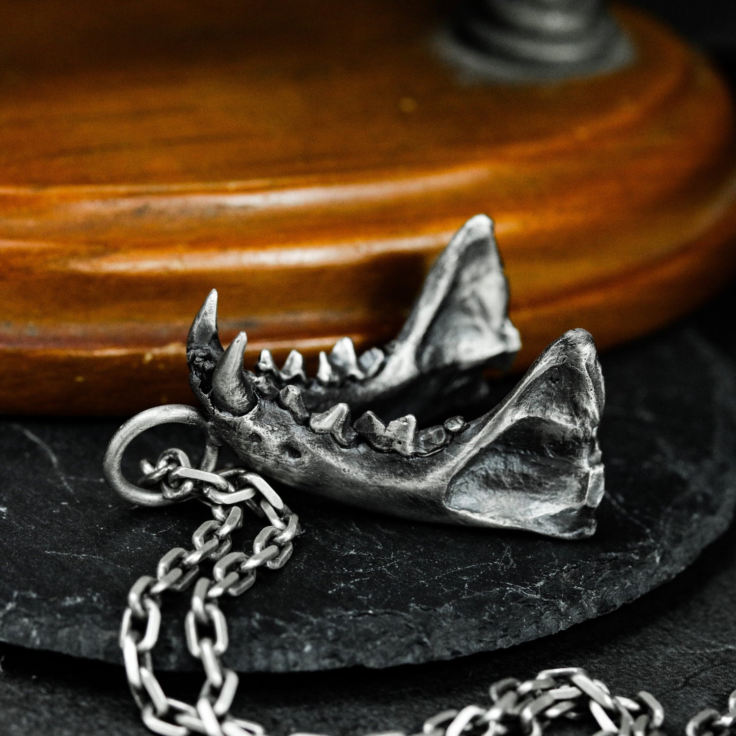 Fang Pendant - 925 Silver Handmade Savage Talisman