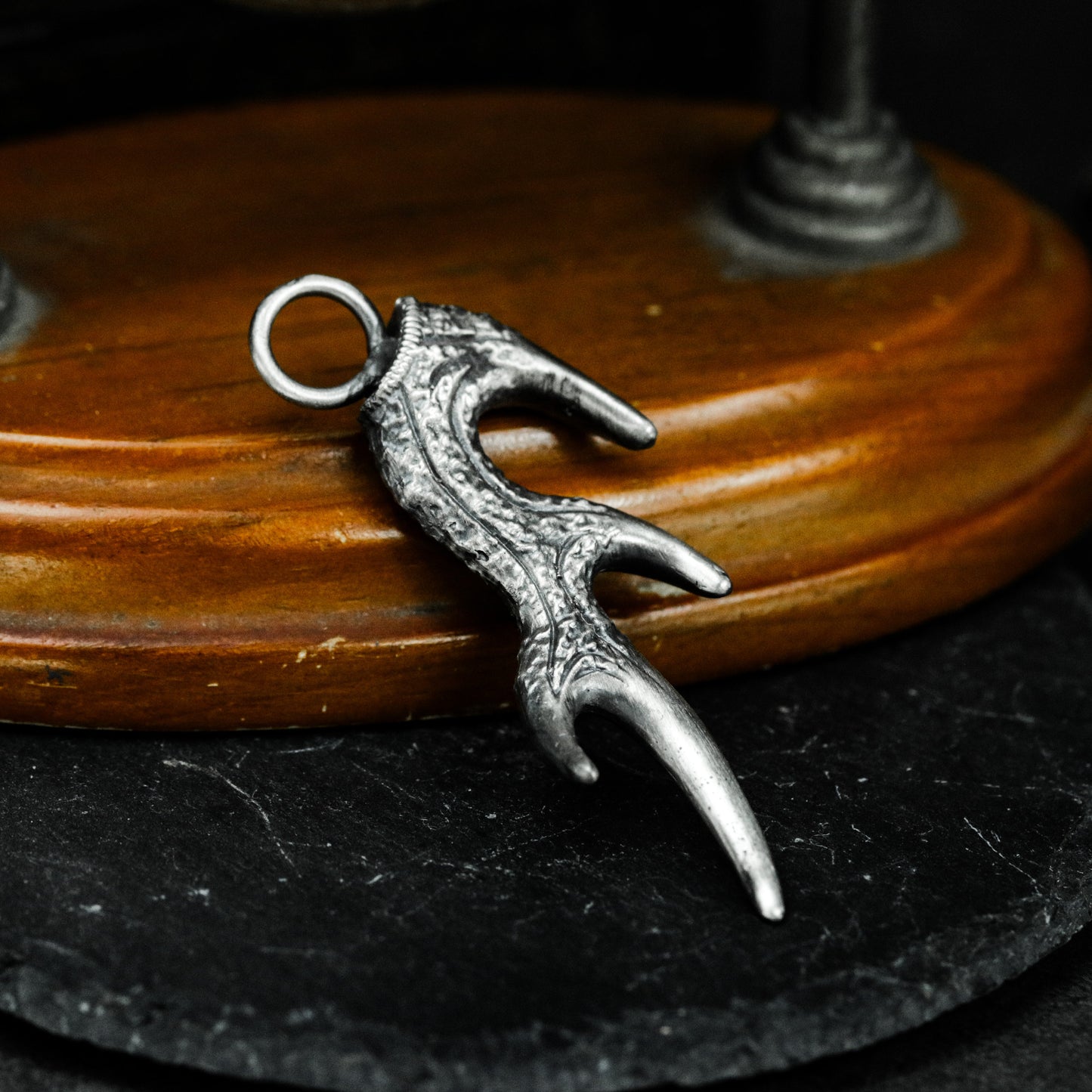 Descending Raven Pendant ¨C 925 Silver Handmade