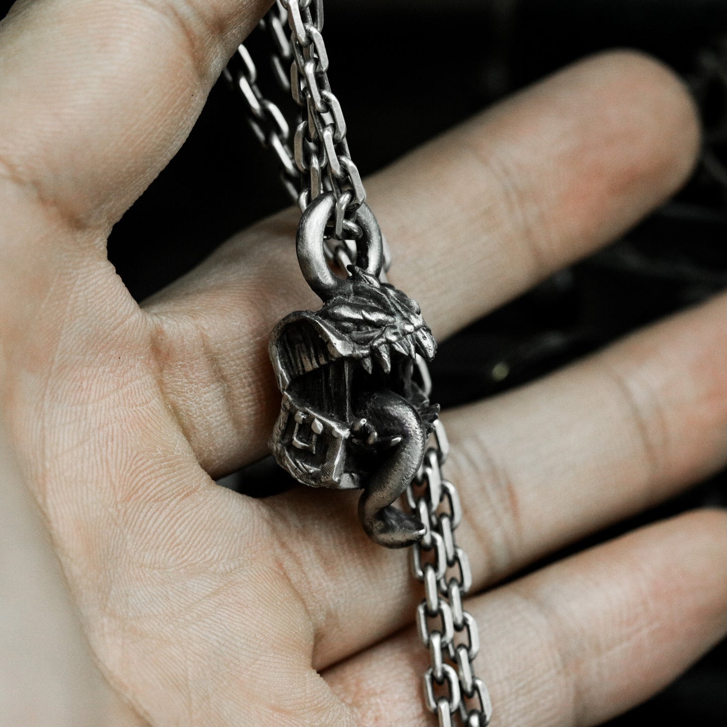 Mimic Chest Pendant ¨C 925 Silver Handmade