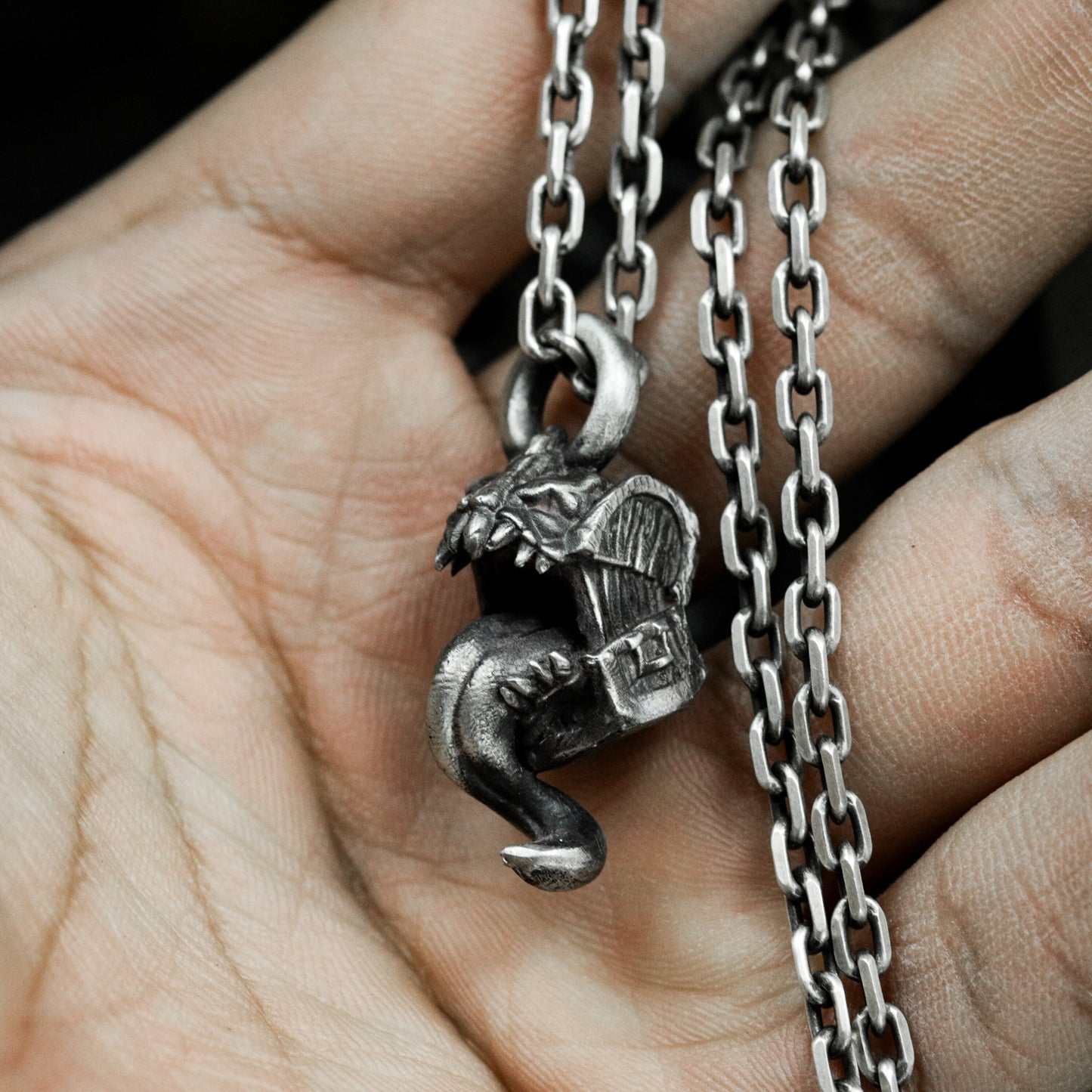 Mimic Chest Pendant ¨C 925 Silver Handmade