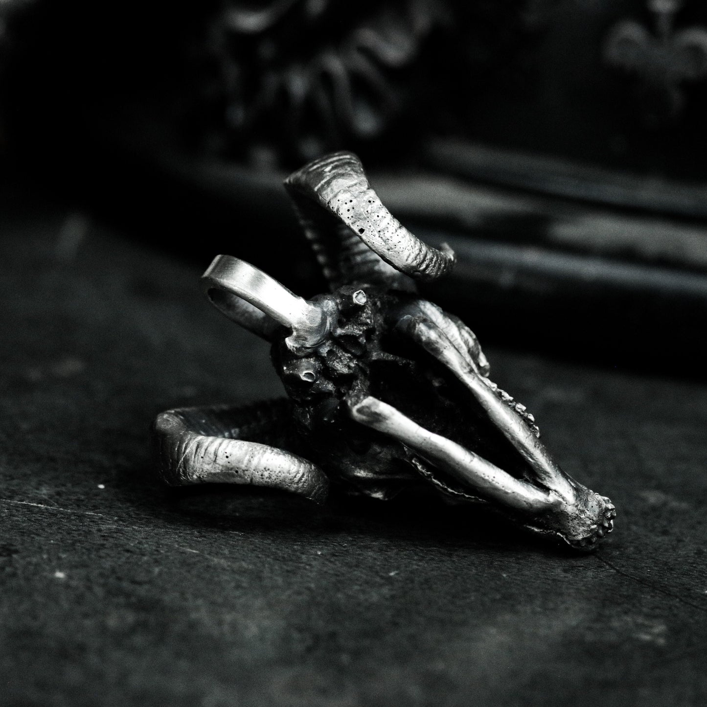 Beast Skull Pendant - 925 Silver Handmade