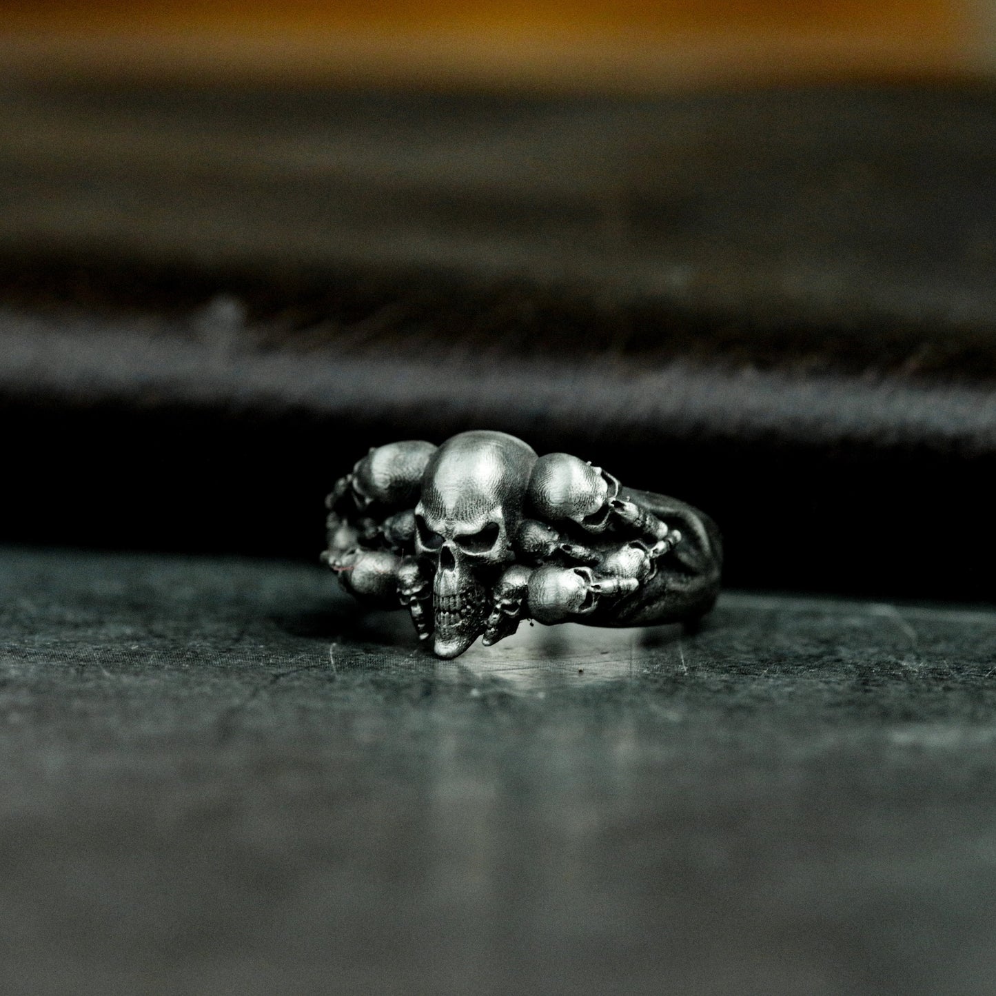 Biker Punk Skull Ring - 925 Silver Handmade