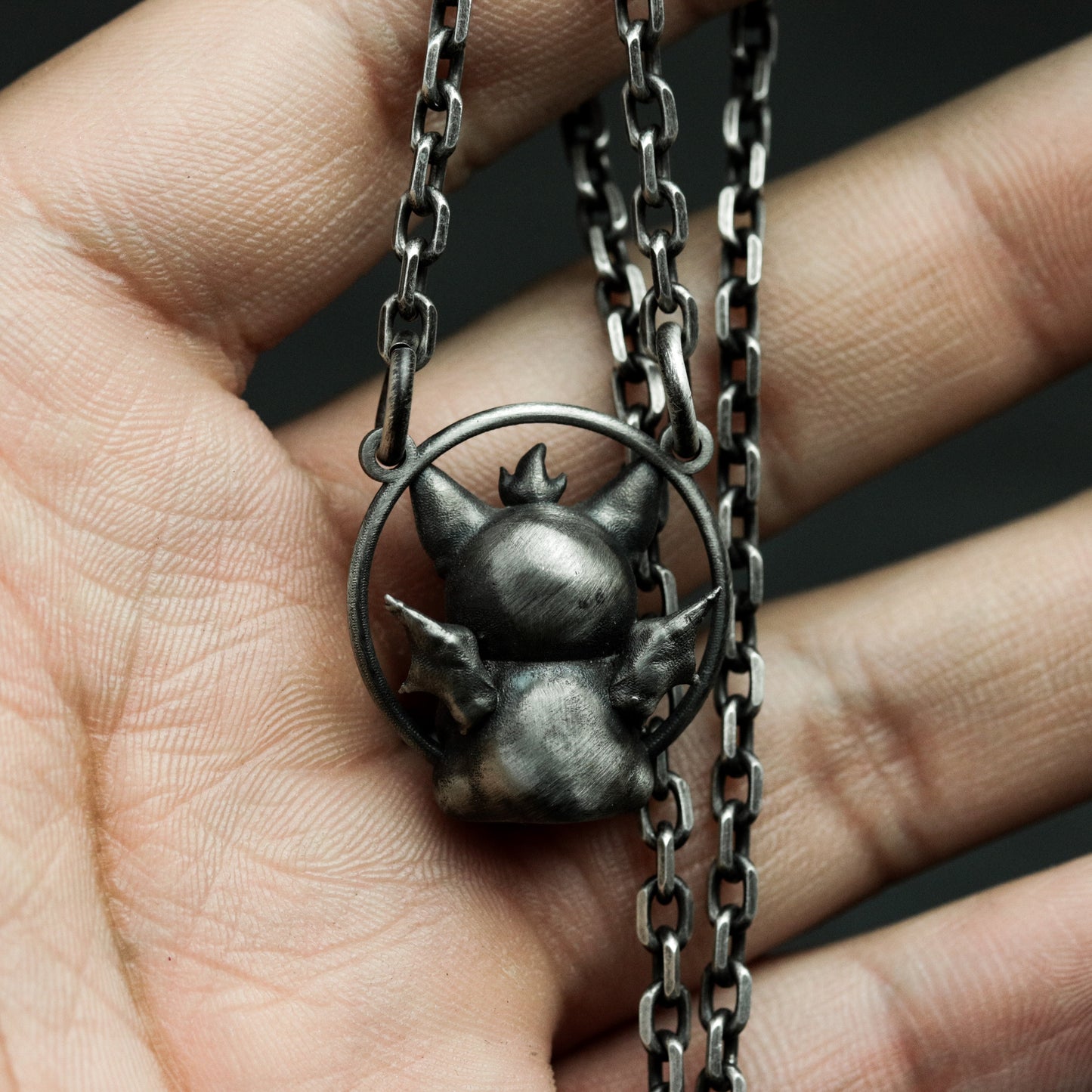 Cerberus Dog Pendant ¨C 925 Sterling Silver Handmade