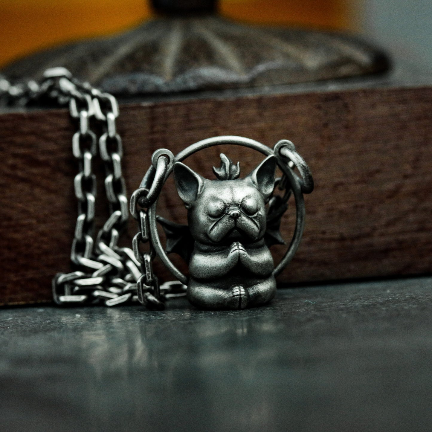 Cerberus Dog Pendant ¨C 925 Sterling Silver Handmade