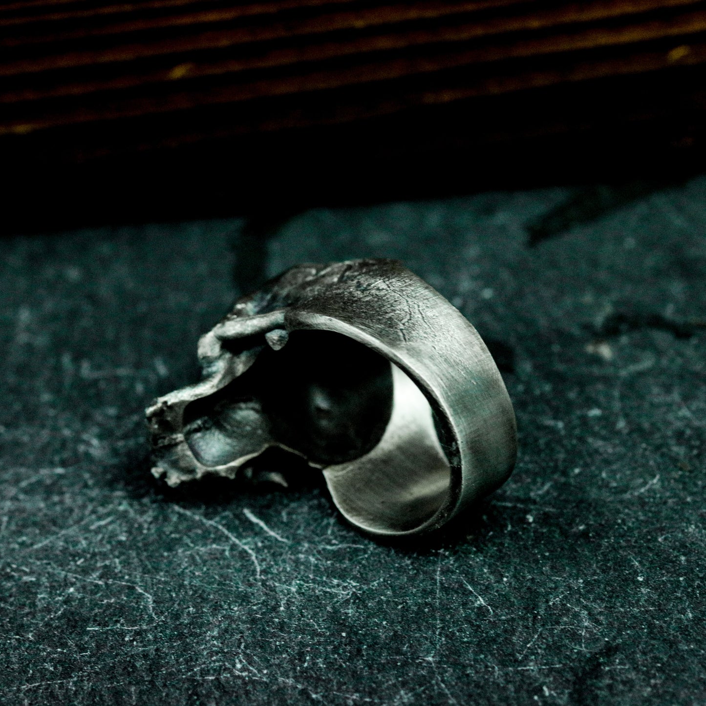 Cerebral Skull Ring - 925 Silver Handmade Anatomical Design