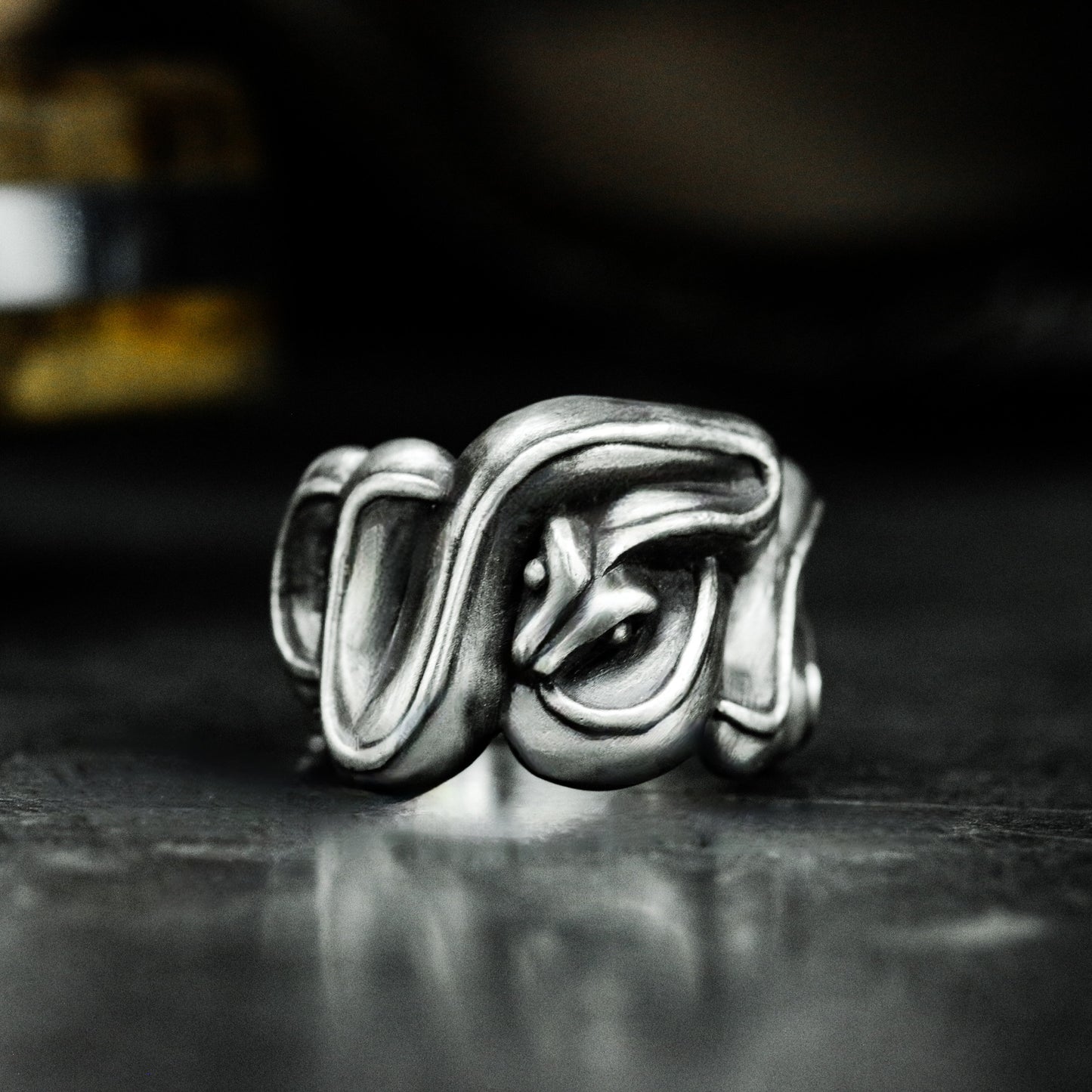 Medusa Viper Snake Ring - 925 Silver Handmade