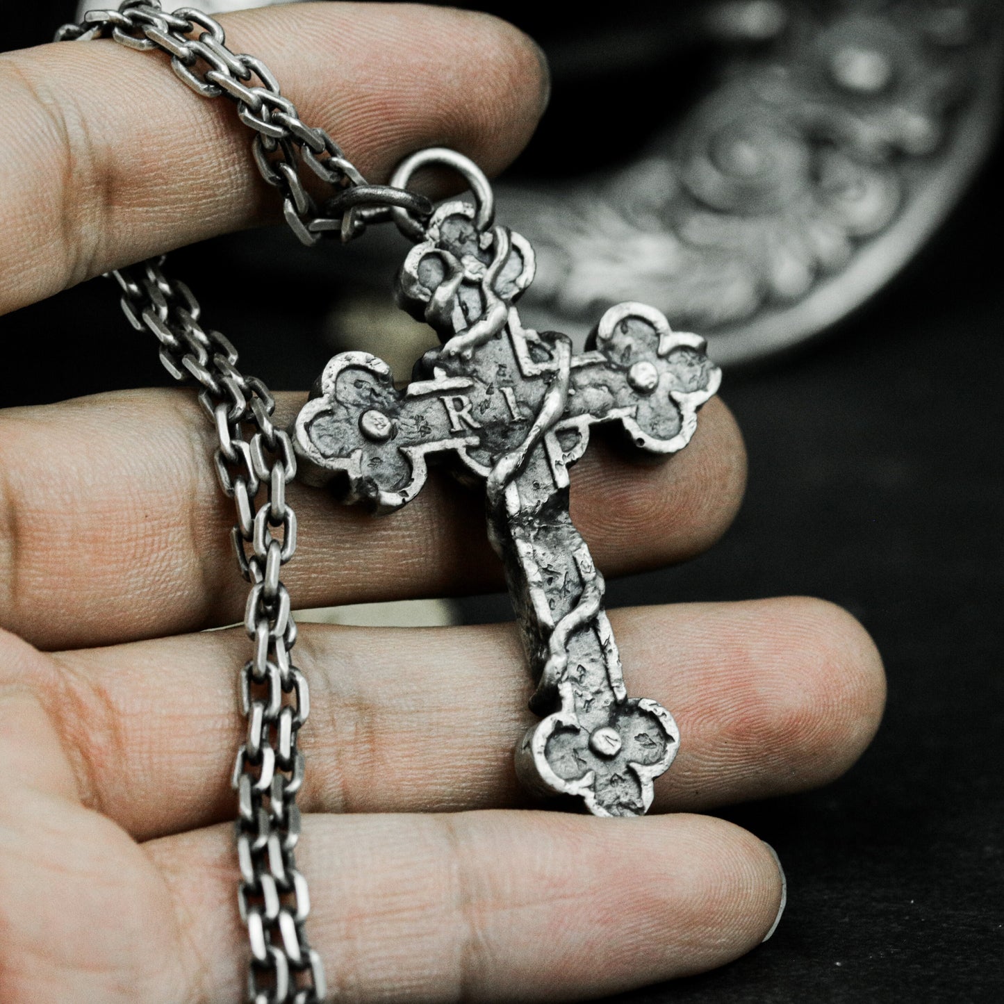 Trinity Cross Pendant - 925 Silver Handmade