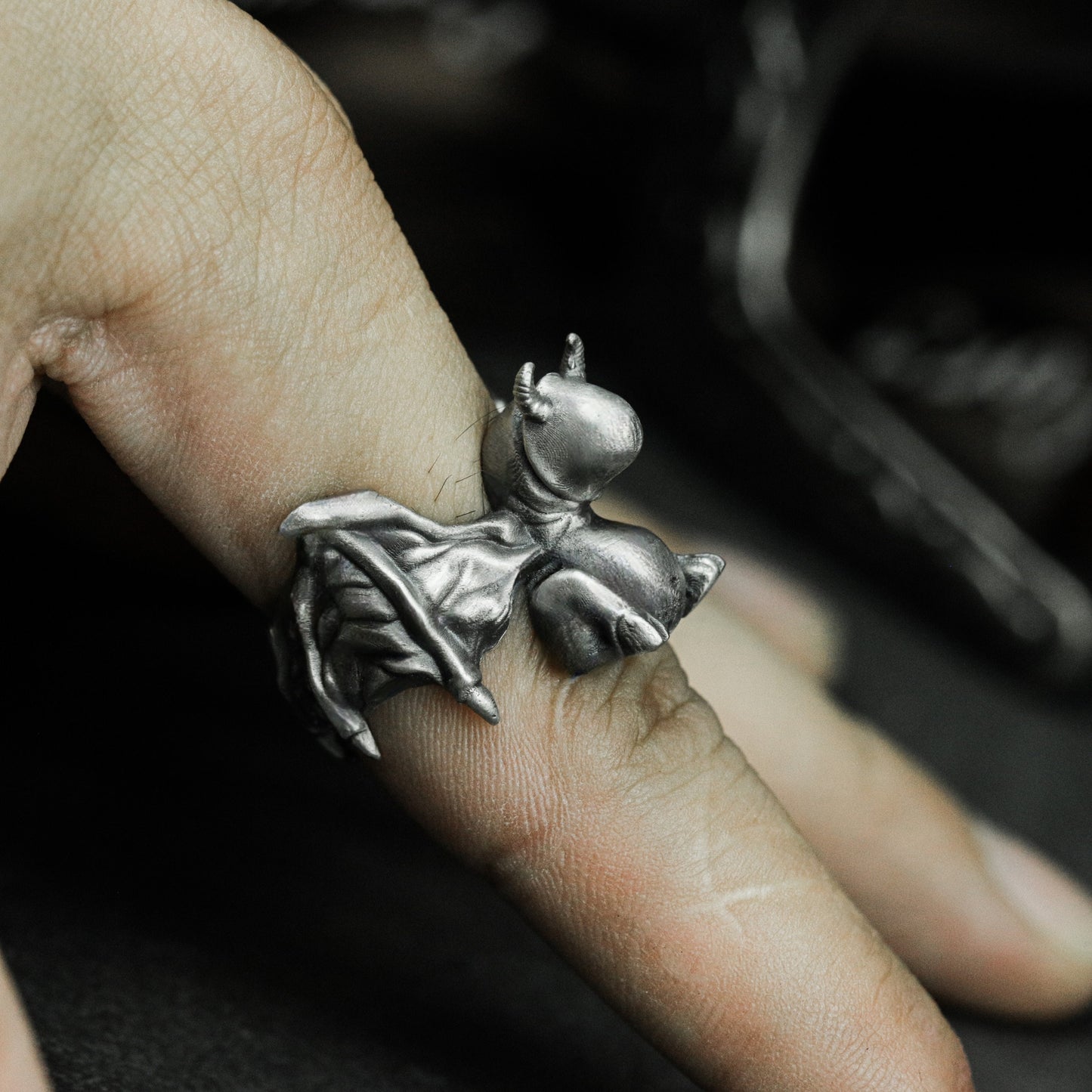 Demon Angel Genital Ring - 925 Silver Handmade