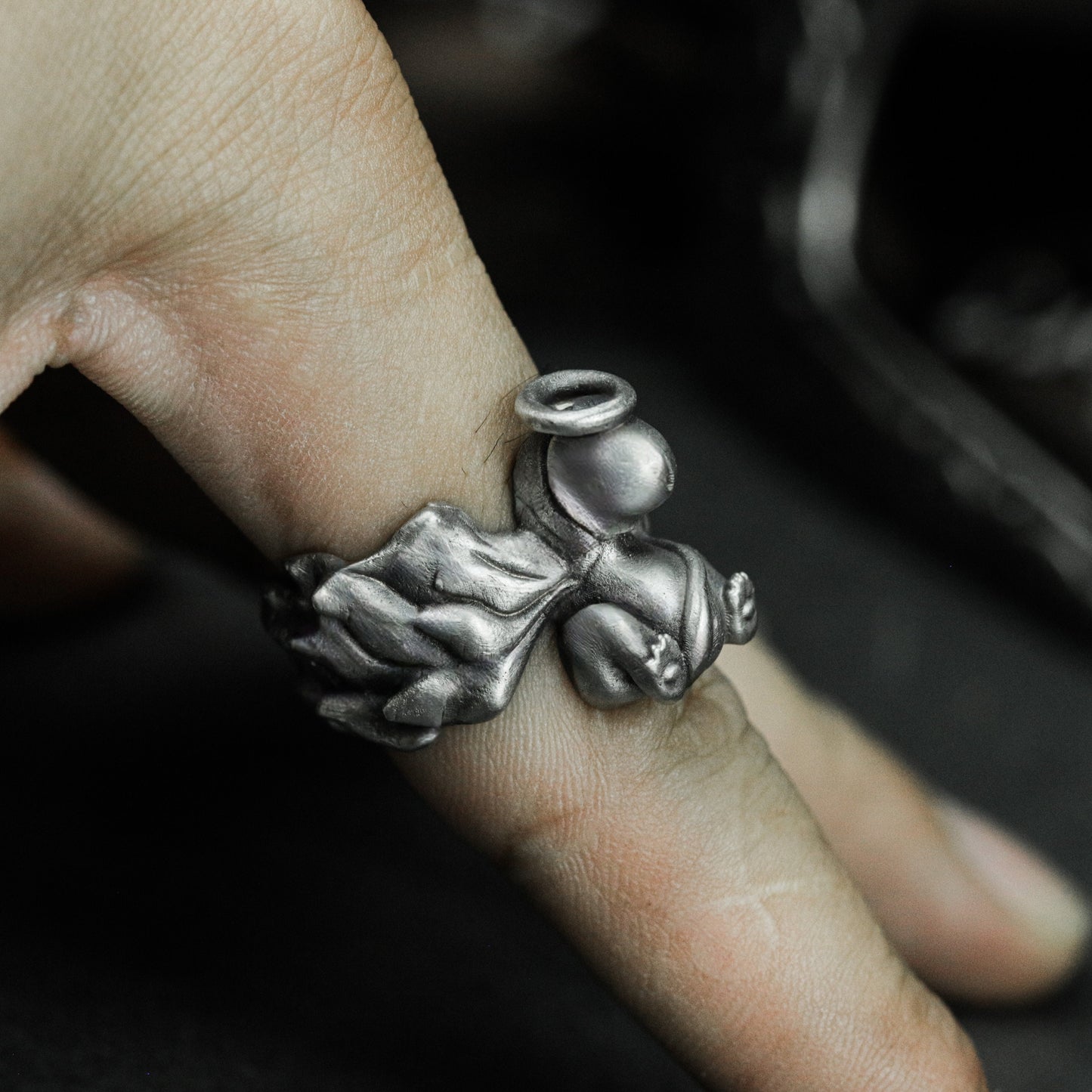 Demon Angel Genital Ring - 925 Silver Handmade