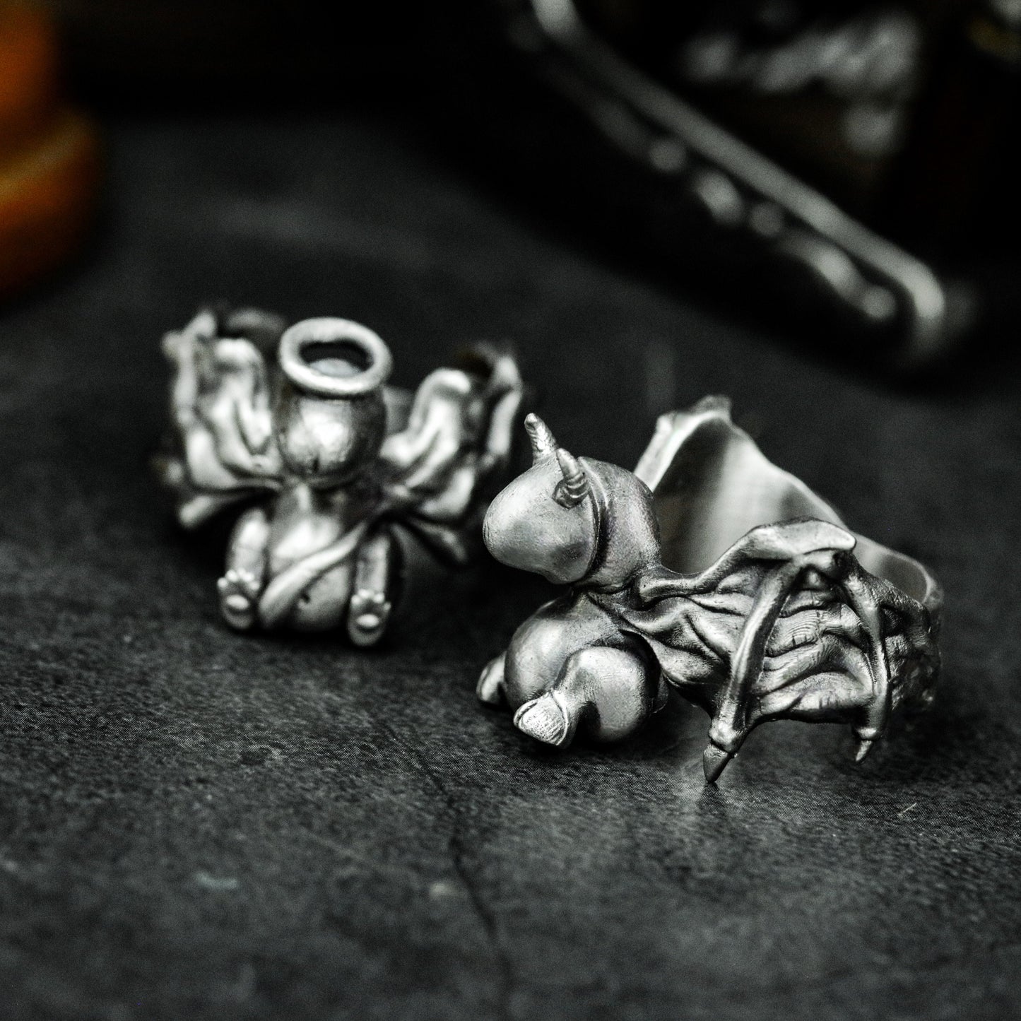 Demon Angel Genital Ring - 925 Silver Handmade