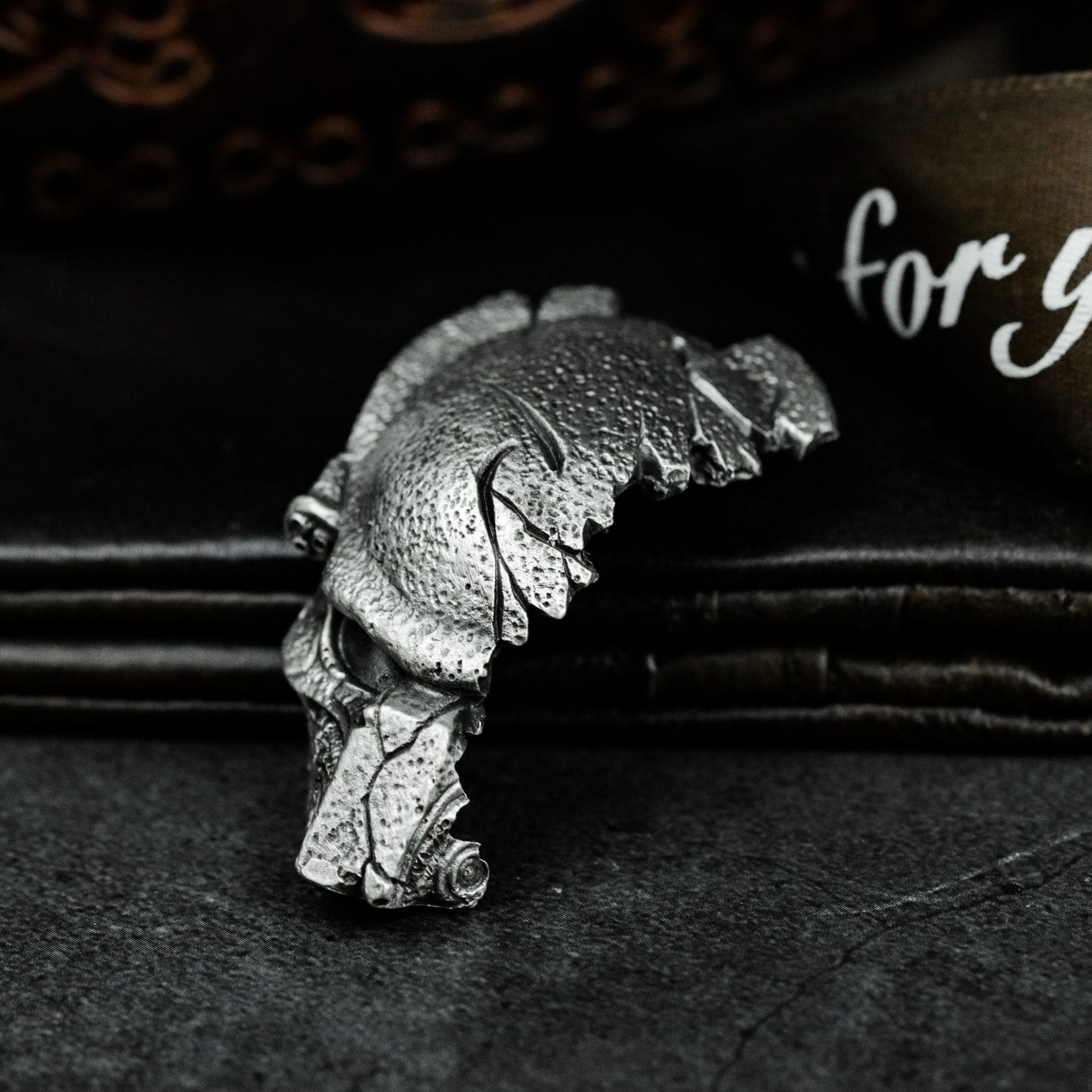 Fractured Skull Pendant - 925 Silver Handmade Death Relic