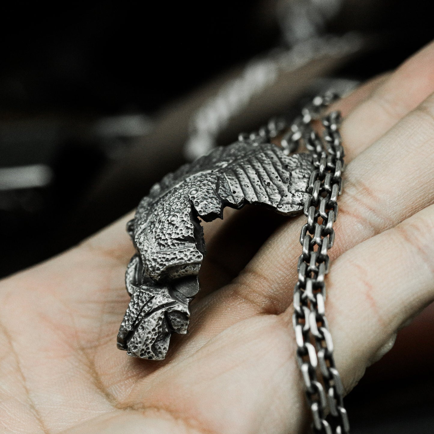 Broken Warrior Helmet Pendant - 925 Silver Handmade Battle Relic