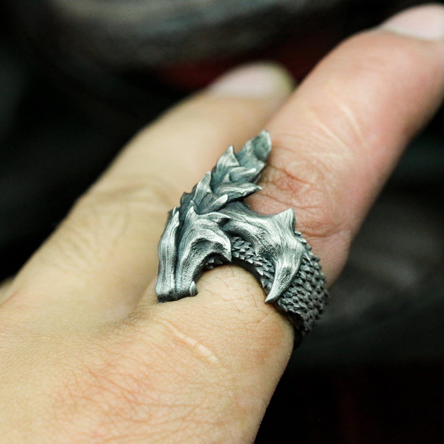 Dragon Spine Ring ¨C 925 Sterling Silver Handmade