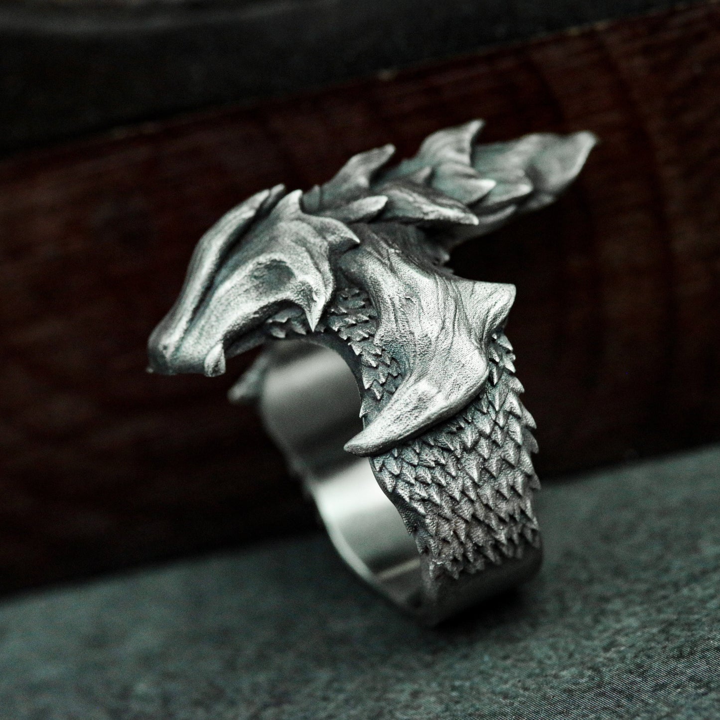 Dragon Spine Ring ¨C 925 Sterling Silver Handmade