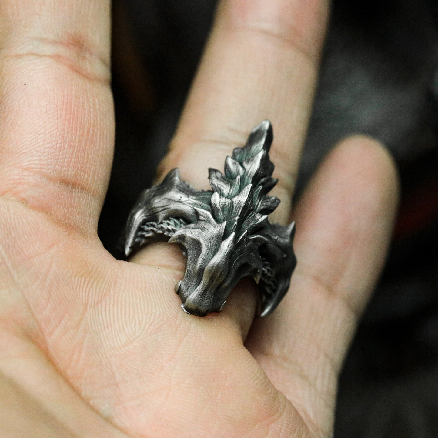 Dragon Spine Ring ¨C 925 Sterling Silver Handmade