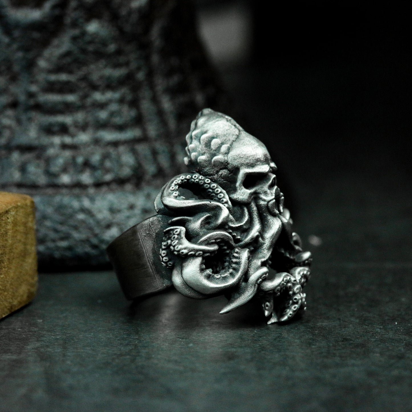 Cthulhu Octopus Ring - 925 Silver Handmade