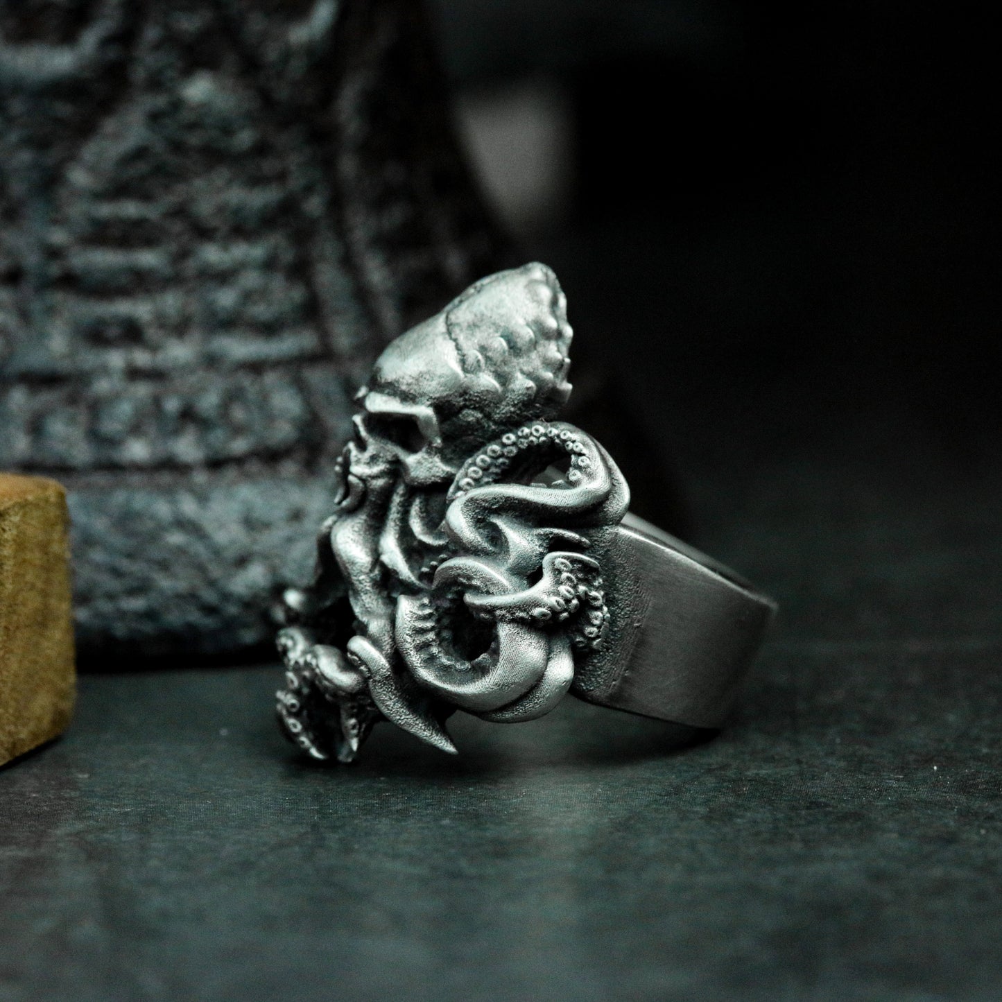 Cthulhu Octopus Ring - 925 Silver Handmade