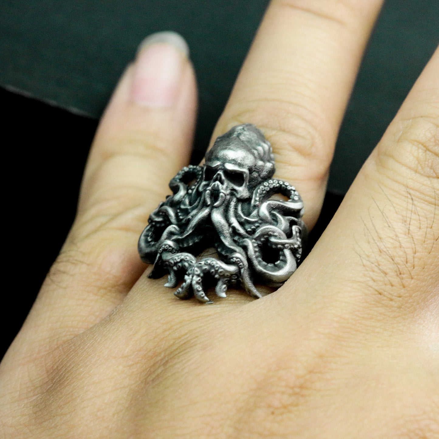 Cthulhu Octopus Ring - 925 Silver Handmade