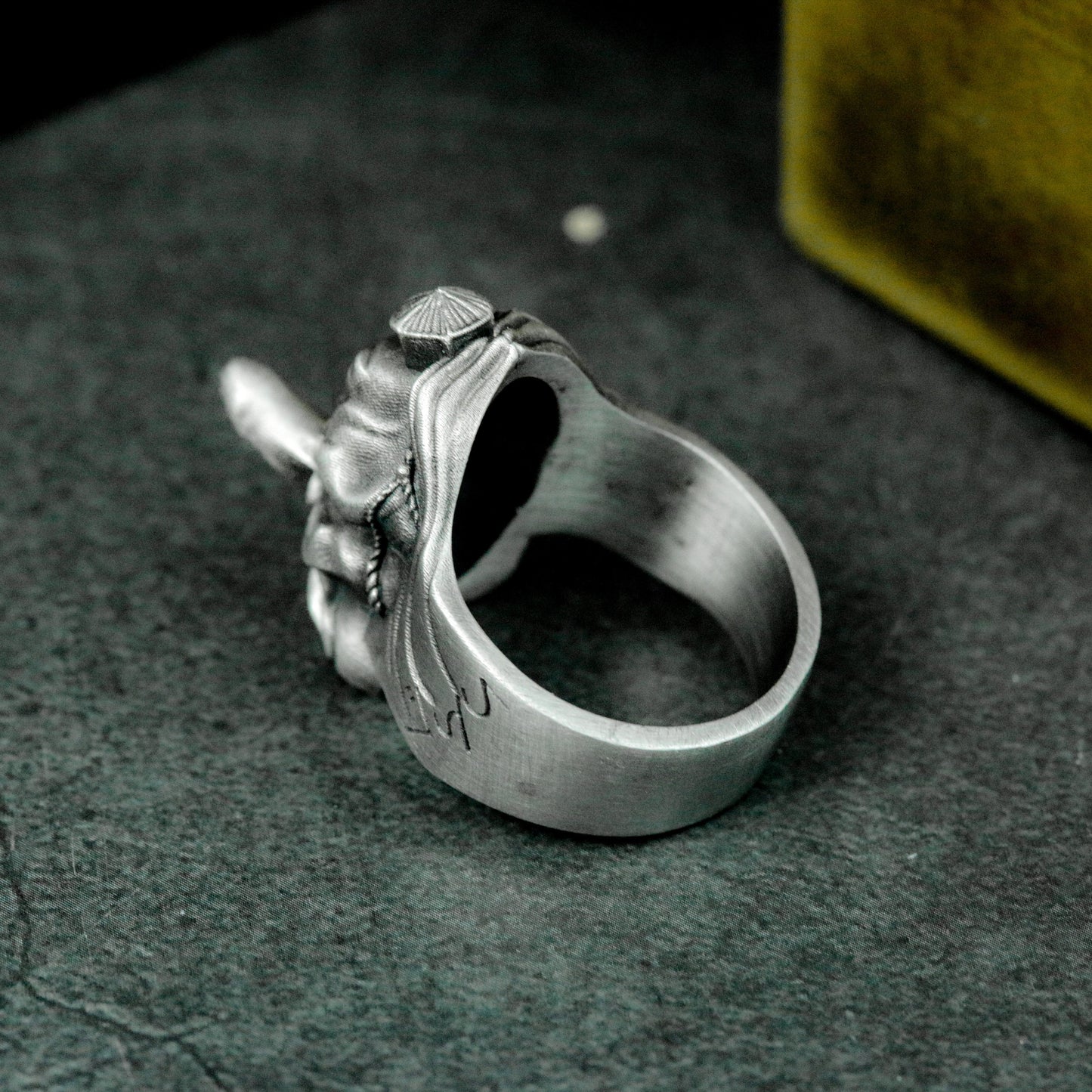 Tengu Ring ¨C Handmade 925 Silver Japanese Spirit Band