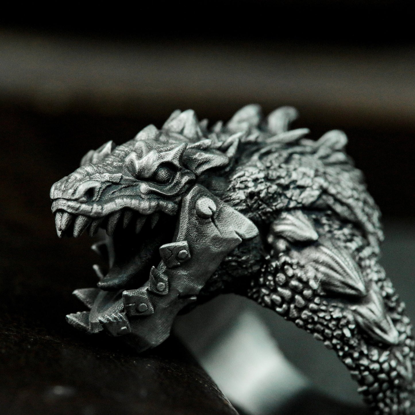 Tyrannosaurus Bone Ring - 925 Sterling Silver Handmade