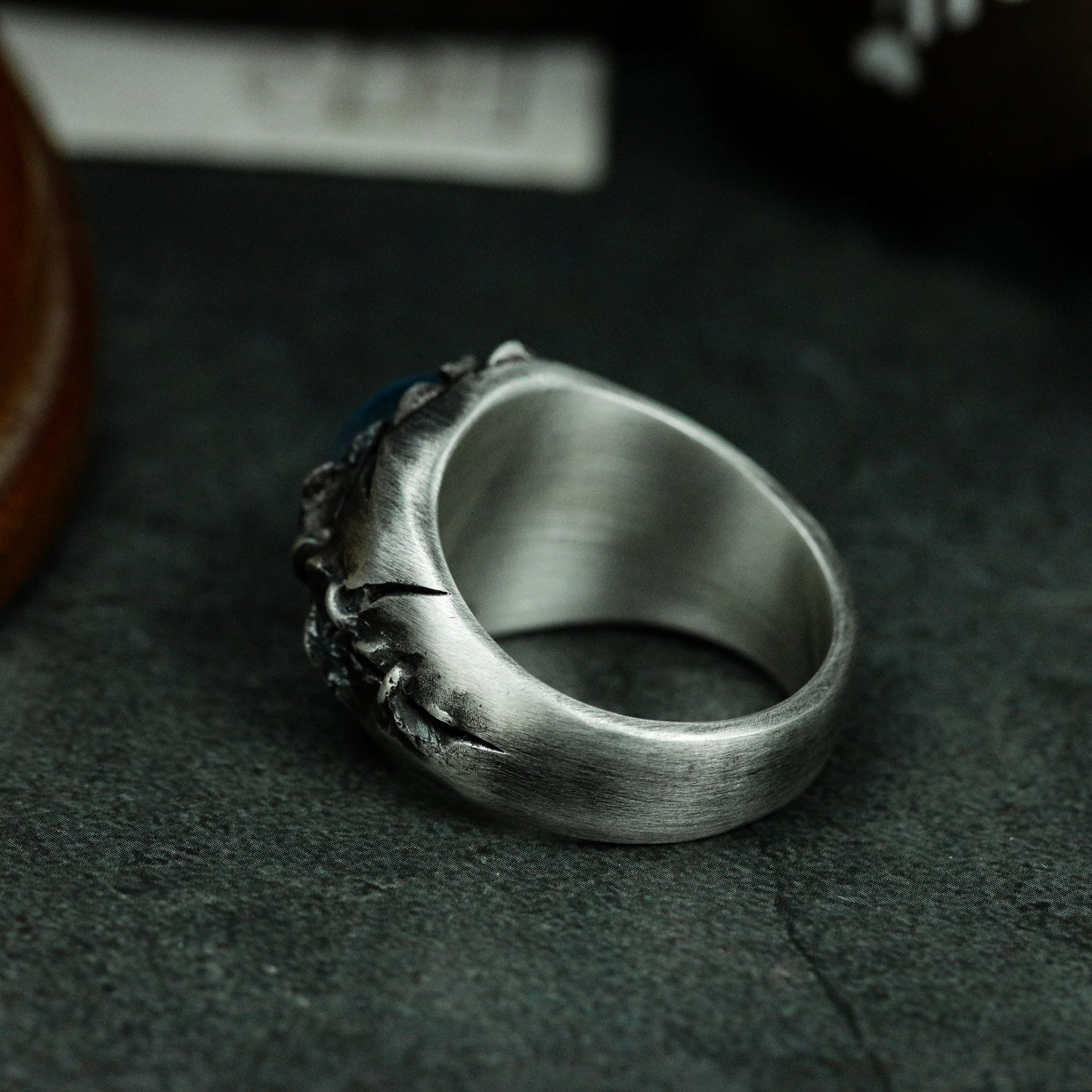 Blue Eye Stone Ring ¨C 925 Silver Handmade