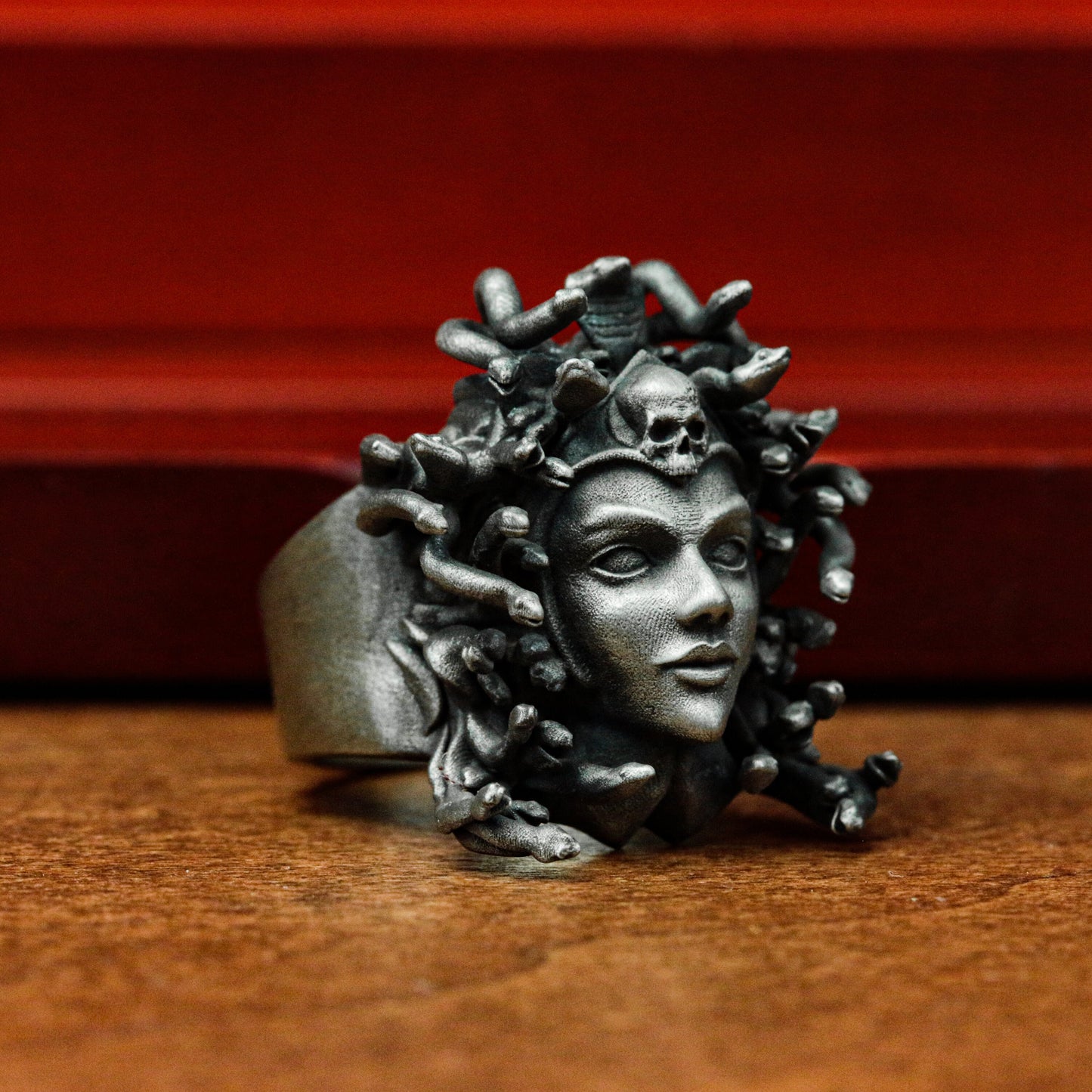 Medusa Snake Queen Ring - 925 Sterling Silver Handmade