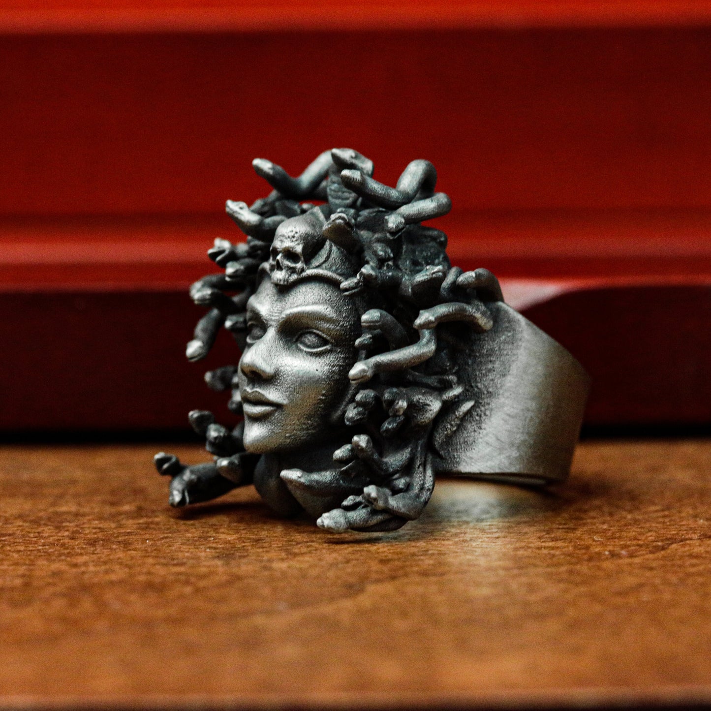 Medusa Snake Queen Ring - 925 Sterling Silver Handmade
