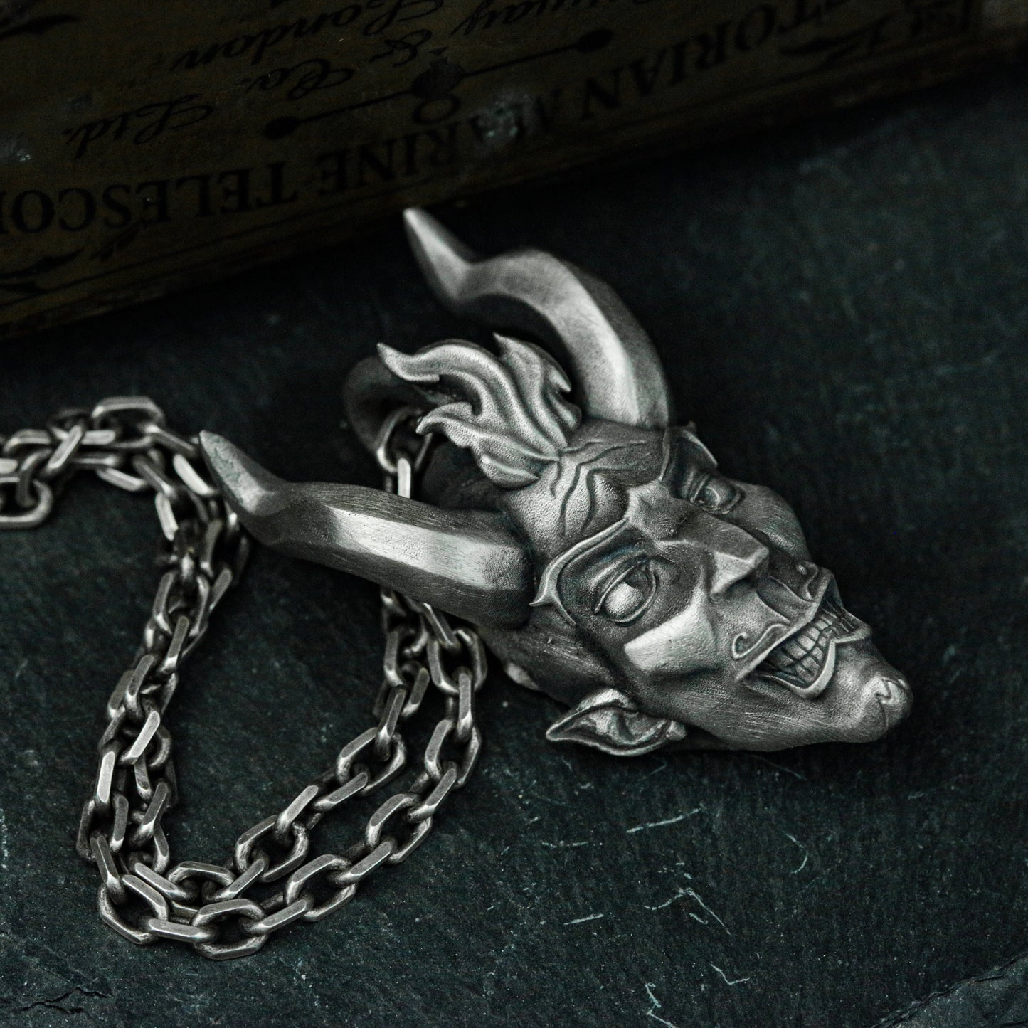 Weird Satan Pendant - 925 Silver Handmade