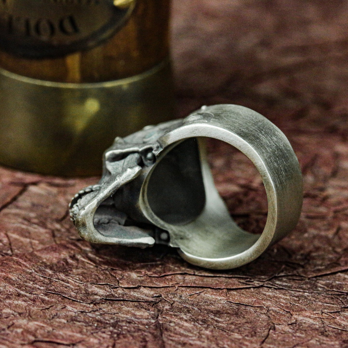 Doomsday Skull Survival Ring - 925 Sterling Silver Handmade