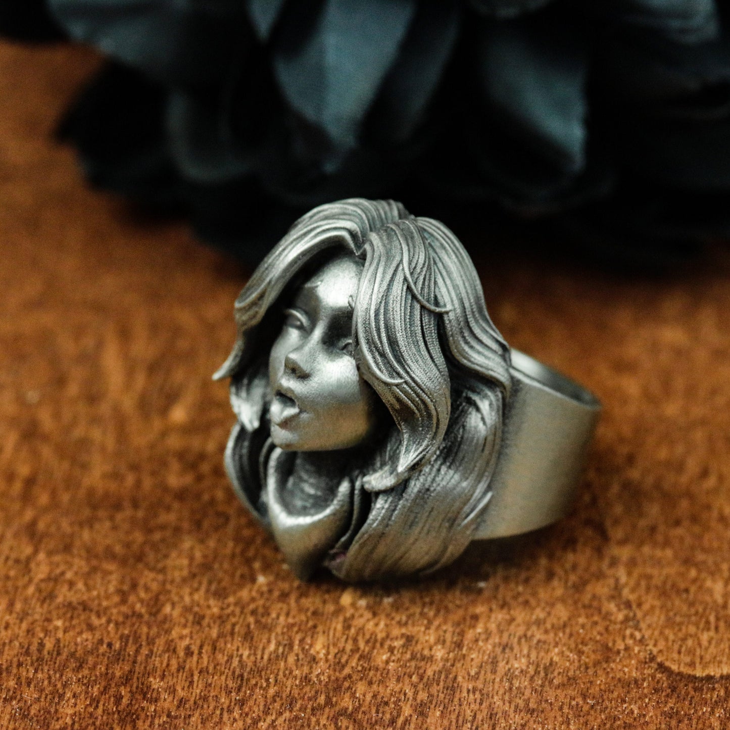 Blowing Woman Ring ¨C 925 Silver Handmade