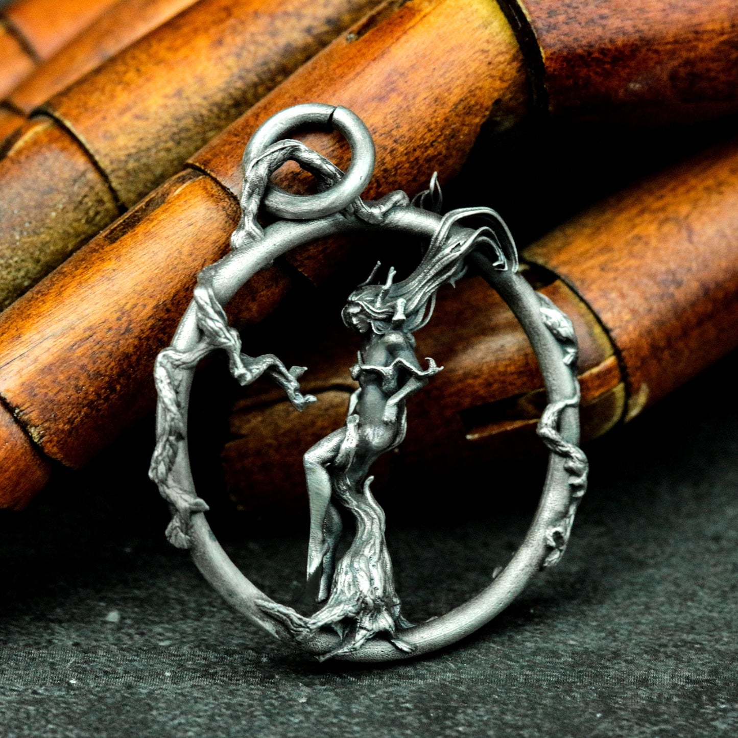 Bound Figure Pendant ¨C 925 Silver Handmade