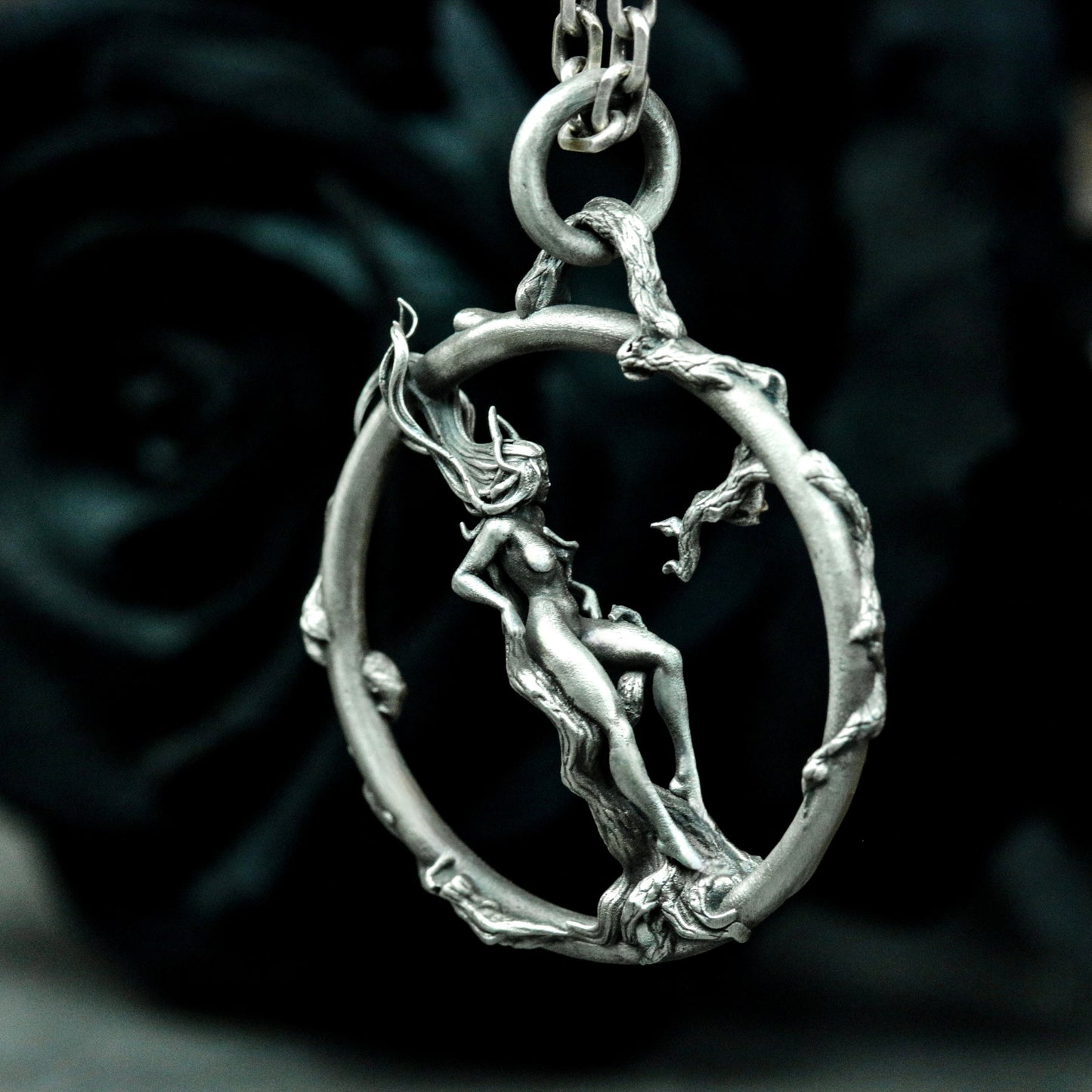 Bound Figure Pendant ¨C 925 Silver Handmade