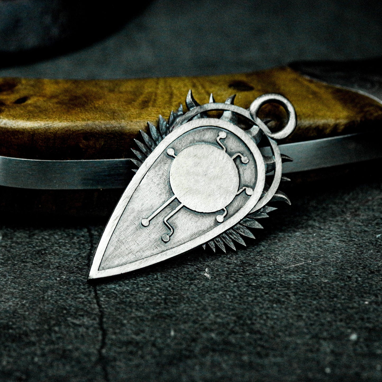 British Mourning Pendant - 925 Silver Handmade