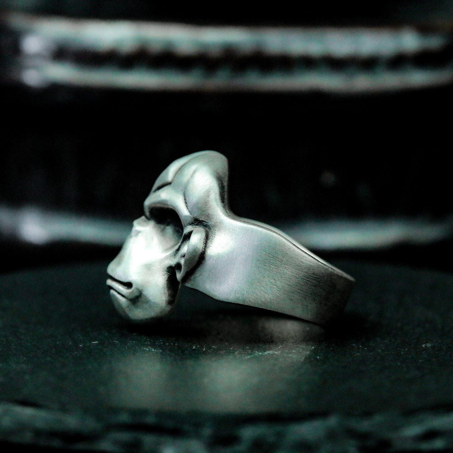 Gorilla Skull Ring - 925 Silver Handmade