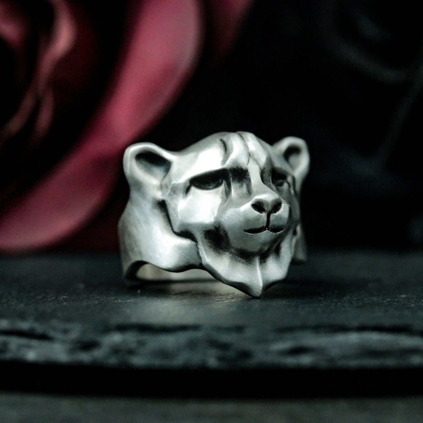 Leopard Minimalist Ring ¨C 925 Silver Handmade